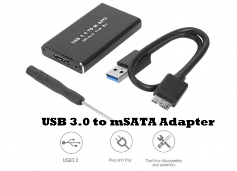 USB3.0 zu mSATA Adapter Festplatte